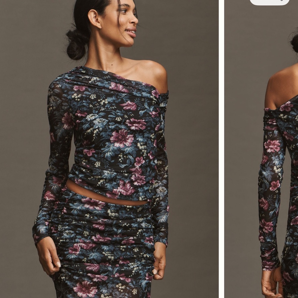 Floral top by Anthropologie